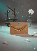 پابند زنانه دولاین مرواریدی | طرح توری و آویزدار - تصویر 2