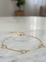 پابند زنانه ظریف | طرح آویز قلب مینیمال