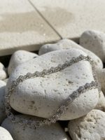 پابند زنانه نگینی ظریف | زنجیر کریستالی مجلسی (طرح تنیسی) - تصویر 3