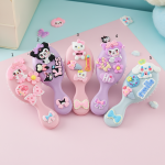 برس مو فانتزی مینی (DIY) طرح کرومی و کیتی | برس جیبی ۱۴ سانت با استیکر برجسته