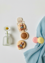 برس تاشو آینه‌دار طرح خرس سیلیکونی | مدل جیبی و فانتزی (برجسته) - تصویر 3