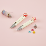 قیچی فنری عروسکی غلاف دار (۱۱ سانت) | قیچی جیبی و ایمن طرح‌دار - تصویر 2