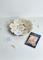 چسب نیپل طرح گل (پک ۵ جفتی) | پوشش دهنده سینه پارچه‌ای و ضد حساسیت - تصویر 3