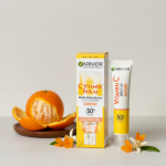 ضد آفتاب ویتامین سی گارنیر رنگی (۴۰ میل) | فلوئید روشن‌کننده SPF50+ مدل Glow