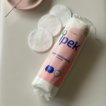 پد آرایش پاک کن ایپک ۷۰ عددی (دور دوخت) | پنبه سکه‌ای ۱۰۰٪ کتان